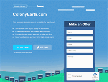 Tablet Screenshot of colonyearth.com